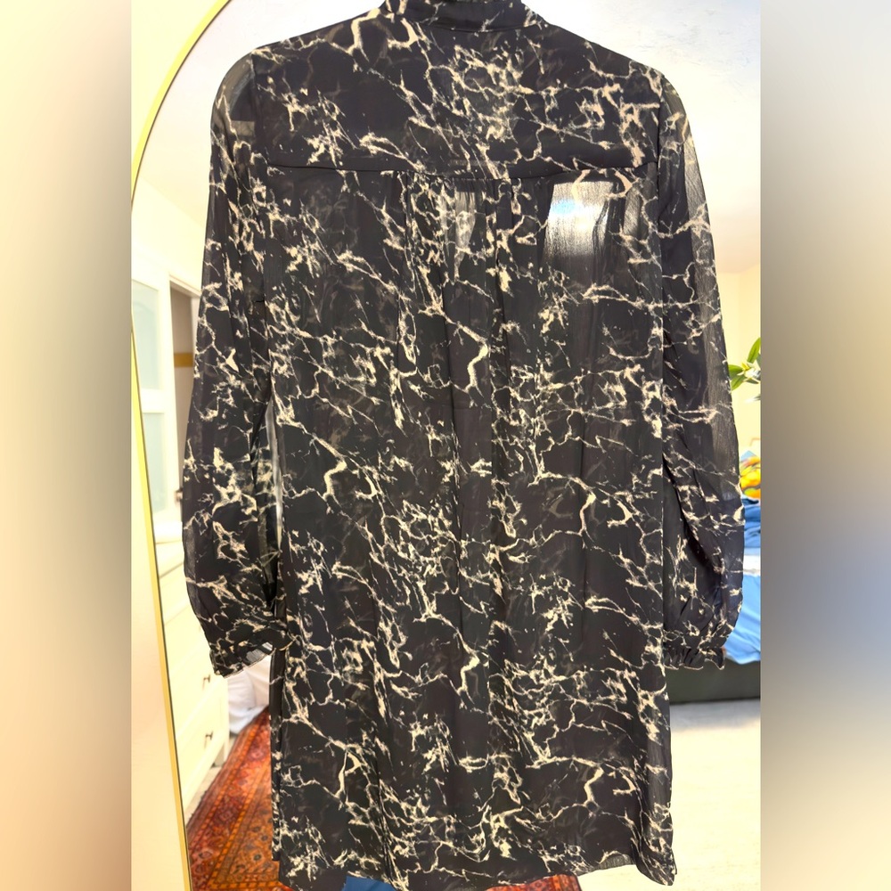 Black and Tan Marble Dress. Lucky brand size M.  Never worn.  Lightweight.